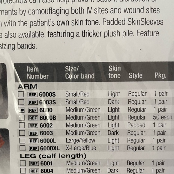 New in Bag Pair of Posey Skinsleeves for Arms, Medium Green Band - Picture 3 of 3